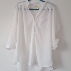 White Sheer Blouse